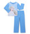 Disney Frozen Queen Elsa Light Blue Girl's Character Flannel Pajama Set | Little Dreamers Pajamas