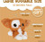 Kids Preferred Plush Cute 12" Gizmo with Crinkle Feet and Beanies, Stuffed Animal