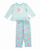 Little Me Toddler Girl's Owl Mint Green Long-Sleeved Pajama Set | Little Dreamers Pajamas
