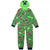 Minecraft Creeper Striped Hooded Fleece Costume Pajama Sleeper Large 12/14 | Little Dreamers Pajamas