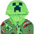 Minecraft Creeper Striped Hooded Fleece Costume Pajama Sleeper Large 12/14 Minecraft Creeper Striped Hooded Fleece Costume Pajama Sleeper Large 12/14