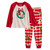Rudolph and Clarice Toddler Boys Girls Soft Holiday Wreath Christmas Pajama Set | Little Dreamers Pajamas