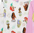 Disney Princess Girl's 4-Piece Princess Party Long-Sleeved Character Pajama Set
