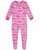 Barbie Toddler Girl's Logo and Bow Print Pink Soft Fleece Footed Pajama Sleeper