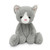 World's Softest Lushee Karing Kitten Large Soft Plush 16" Gray and White Cat