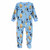 Bluey and Bingo Sisters Toddler Boy's Blue Fleece Footed Pajama Sleeper | Little Dreamers Pajamas