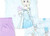 Disney Elsa Toddler Girl's Satin Polyester 3-Piece Pajama Set, Size 3T