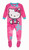 Hello Kitty Girl's Pink Stars Cozy Fleece Footed Pajama Sleeper, Size 4 | Little Dreamers Pajamas