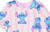 Lilo and Stitch Girl's Pink Striped Character Print Flannel Nightgown, Gown