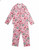 Hello Kitty Girl's Christmas Holiday Print Pink Flannel Coat Pajama Set | Little Dreamers Pajamas