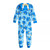 Sonic the Hedgehog Boy's Blue Print Fleece Hooded Pajama Sleeper