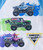 Monster Jam Trucks Megalodon, Grave Digger and Sparkle Smash Boy's Pajama Set