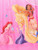 Disney Princess Girl's Multi Character Pink Fantasy Nightgown, Size L 10/12