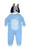 Bluey Toddler Boy's Girl's Soft Fleece Pajama Sleeper with Costume Style Cap