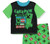 Minecraft Boy's Creeper HAVING A BLASSST! Short-Sleeved Poly Pajama Set, Size 10
