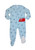 Carter's Toddler Boy's Firetruck Print Blue Soft Fleece Footed Pajama Sleeper