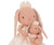 Levlovs Mom and Baby Plush Bunny Rabbit Dolls in Antique White Dresses