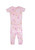 Girl's Bunny and Easter Eggs Print Lightweight Viscose Pink Pajama Set