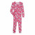 Hello Kitty Toddler Girl's Pink Floral Print Viscose Pajama Sleeper, Size 2T