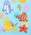 Finding Nemo and Finding Dory Characters Cotton Beach Towel, 28" X 58"