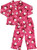 Girl's Pink Flannel Christmas Santa Coat Pajama Set, Size 4 | Little Dreamers Pajamas