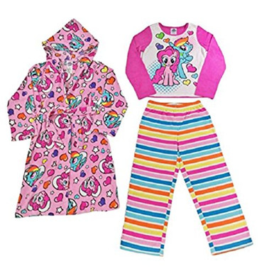 Pyjama 2 Pièces My Little Pony Rainbow Hearts - Flanelle Polaire - Taille L 10-12 Ans