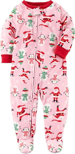 Fleece Pajamas Carters Girl Christmas Pajamas Carters Girls 0-9
