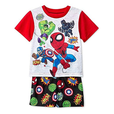 Spider-Man Super-Hero Avenger Boy's Fleece Pajama Set - Little Dreamers  Pajamas