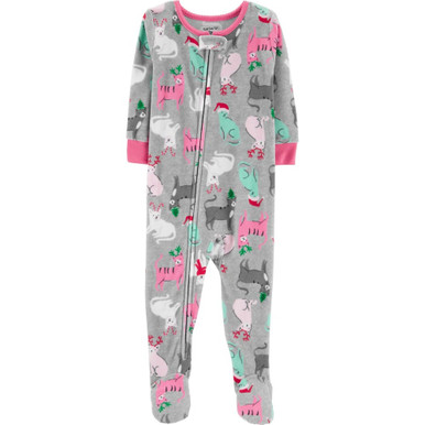 Toddler Girl's Footless Fleece Unicorn Blanket Pajama Sleeper