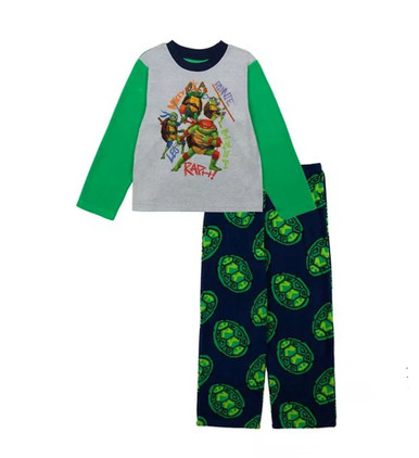 Pyjama Garçon Teenage Mutant Ninja Turtles Avec Masque Réversible Leonardo Raphael - Pyjama TMNT Officiel