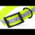Dog Collar, 3/4" x 16" Reflective with O-Ring, Black Hardware