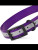 Dog Collar, 3/4" x 16" Reflective with O-Ring, Black Hardware