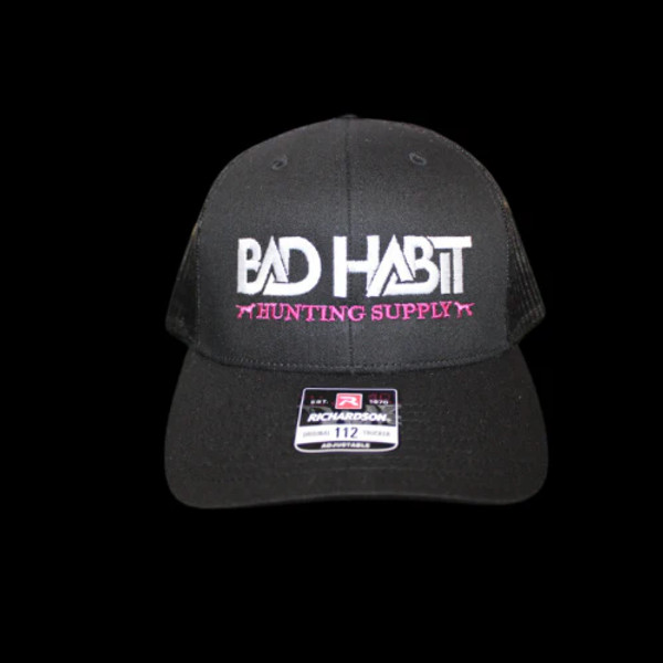 Hat - Black and Hot Pink