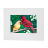 Apple Blossom Romance – Cardinal Matted Art Print