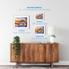 Bass Splash – Fishing Matted Art Print