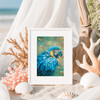 Blue Macaw – Matted Art Print