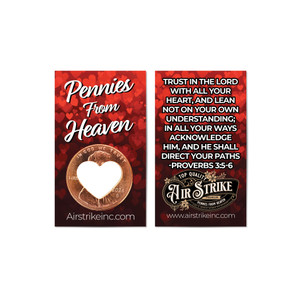 Heart Pennies From Heaven Card - Trust