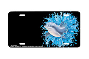 "Dolphin Splash" - Decorative License Plate