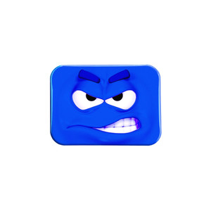 "Blue Smirk" - 2.5" X 3.5" Rectangle Fridge Magnets