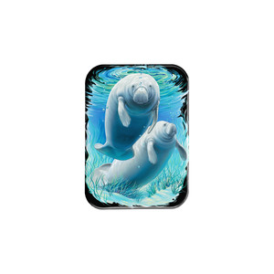 "Two Manatees" - 2.5" X 3.5" Rectangle Fridge Magnets