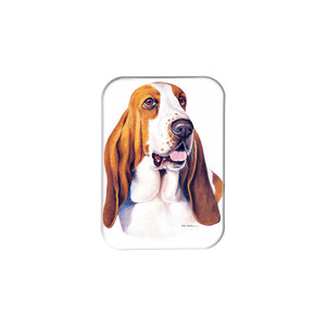 "Bassett Hound" - 2.5" X 3.5" Rectangle Fridge Magnets
