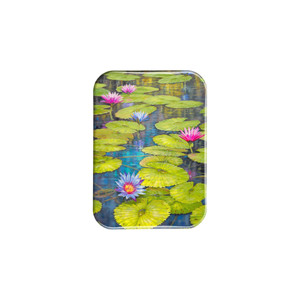 "Morning Tropical Pond" - 2.5" X 3.5" Rectangle Fridge Magnets
