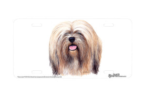 "Lhasa Apso" - Decorative License Plate