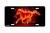 "Fire Mustang Orange" - Decorative License Plate
