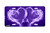 "Purple Hearts on Fire" - Decorative License Plate