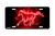 "Fire Mustang Red" - Decorative License Plate