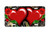 "Red Rose Hearts on Break Up Camo" - Decorative License Plate