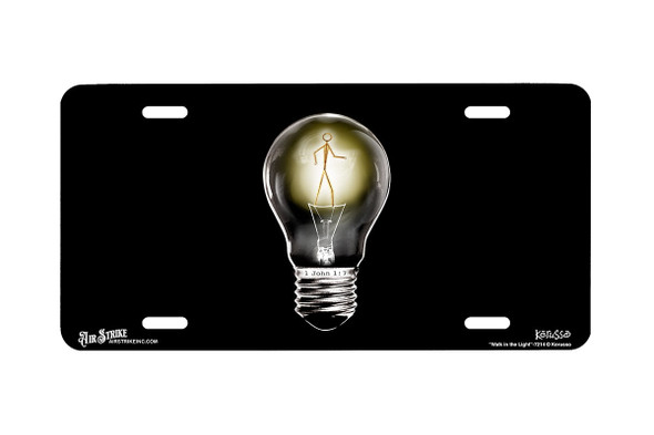 "Walk in the Light" - Decorative License Plate