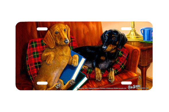 "Book Ends" - Decorative License Plate