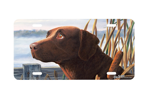 "Foul Weather Friend" - Decorative License Plate